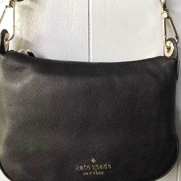 Kate Spade Rosie  Small Crossbody Bag. Black. Black & White Strap. New With Tag. - Picture 2 of 13